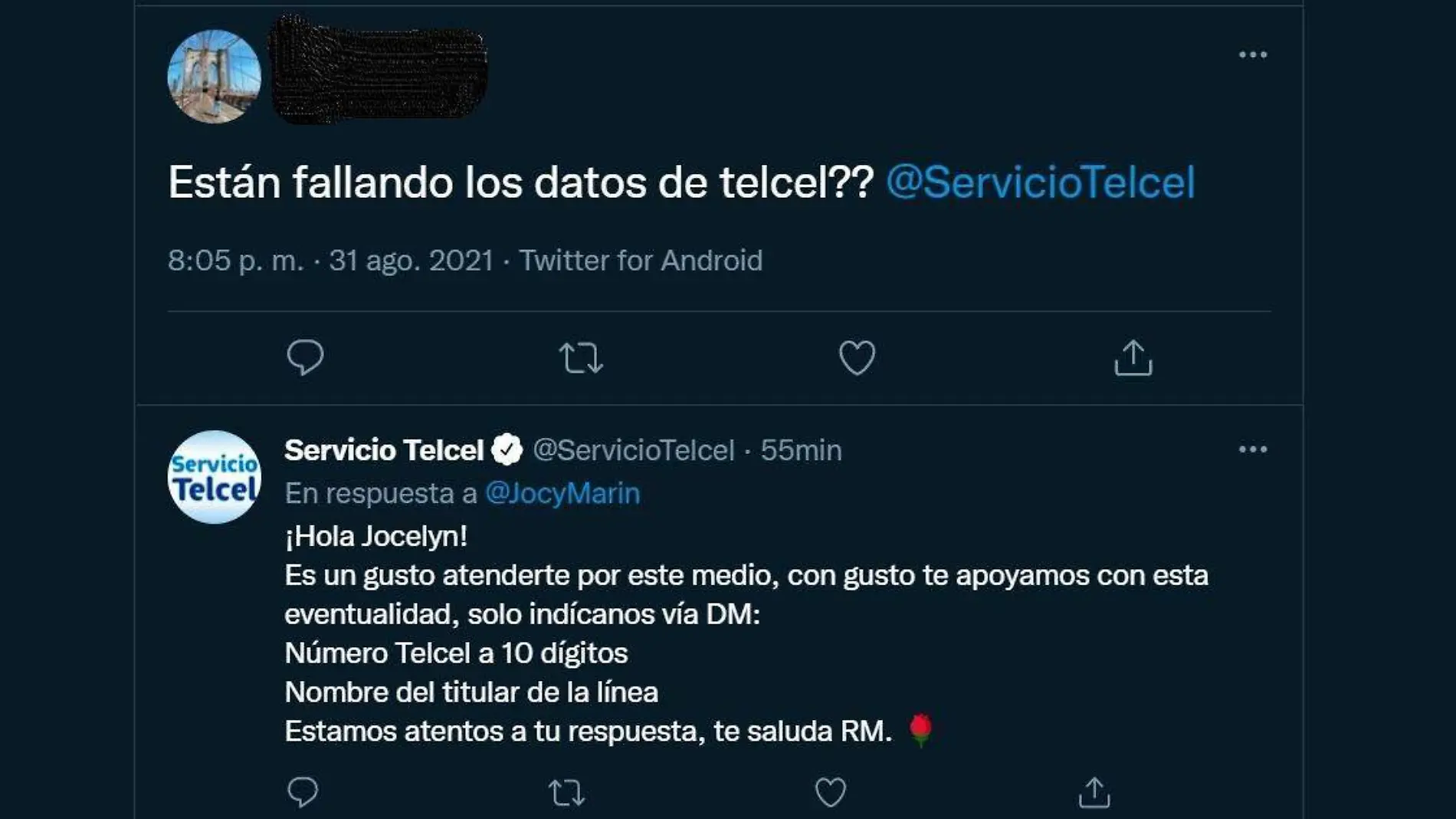 Quejas contra telcel